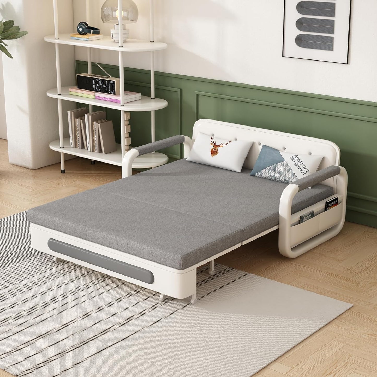 Foldable Sofa Bed with a Hidden Storage