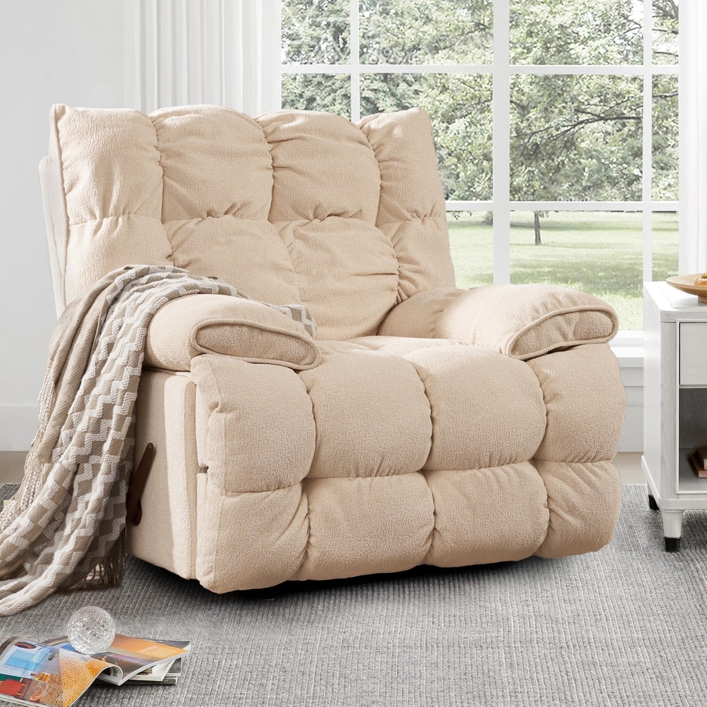 Summer Sale - Oversized Rocker Recliner Chair