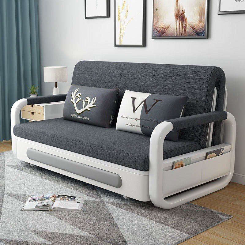 Foldable Sofa Bed with a Hidden Storage