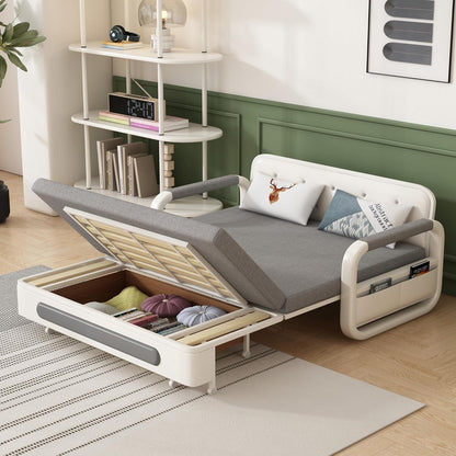 Foldable Sofa Bed with a Hidden Storage