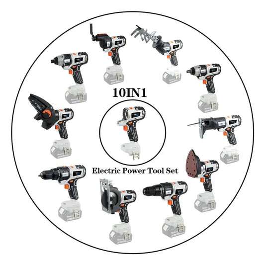 Cordless 10 in 1 Multifunctional Power ToolKit